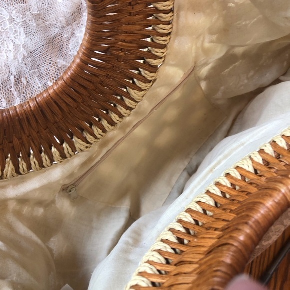 Vintage Macrame Toyo and Wooden Handle Purse - Picture 9 of 9